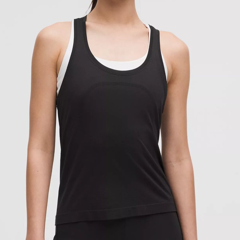 Swiftly Tech Racerback Tank Top 2.0 *Waist Length Black Size 6